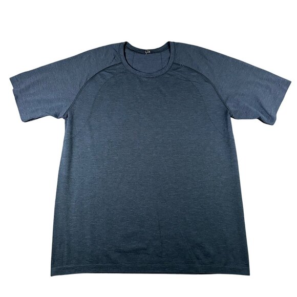Lululemon Shirt Mens XXL Metal Vent Tech T Shirt Navy Blue Short Sleeve Pullover - Picture 1 of 13